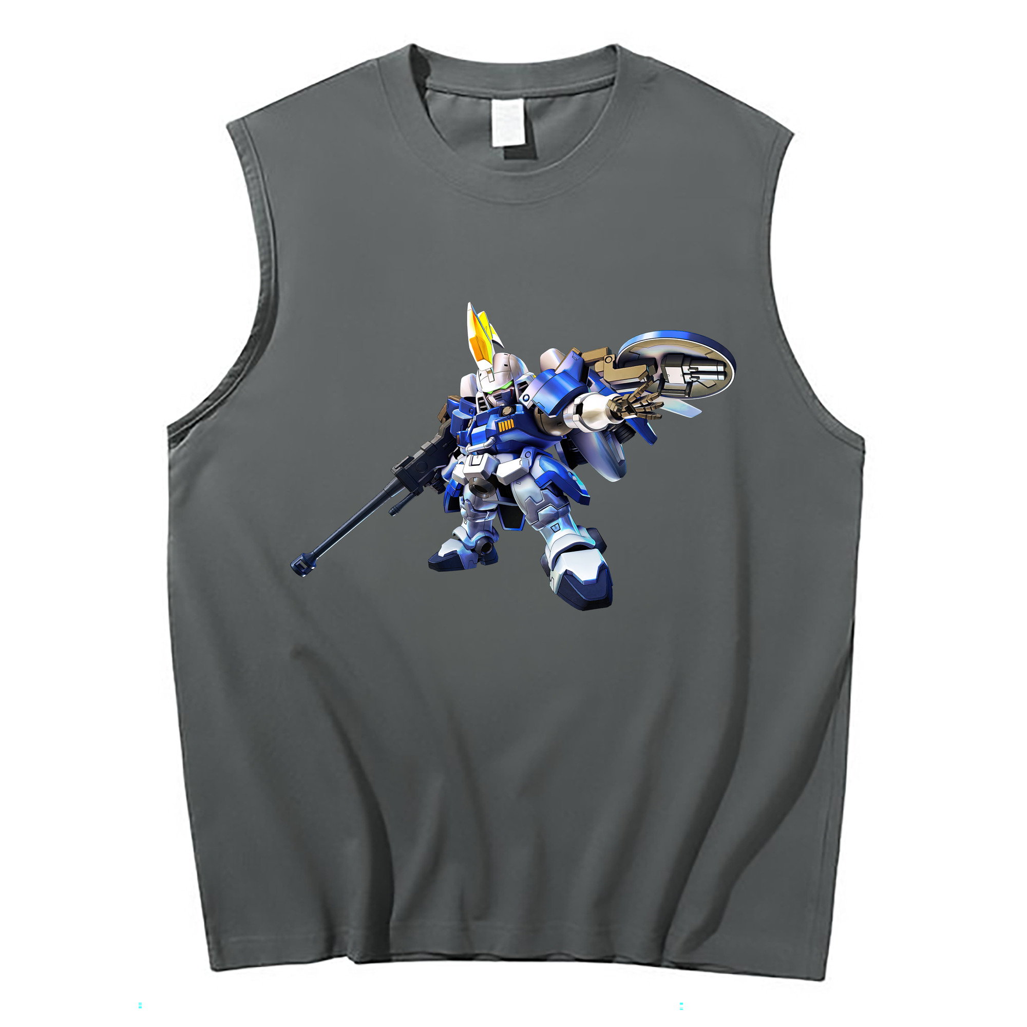 （画像用） 機動戦士ガンダム Mobile Suit Gundam コットン100％タンクトップ（フロントプリント）